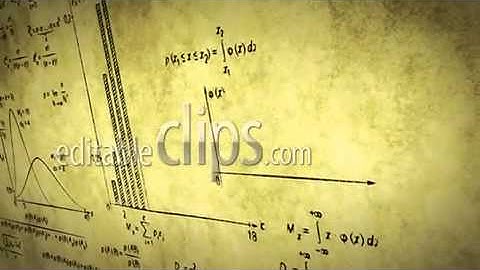 math physics formulas on old paper panning loop