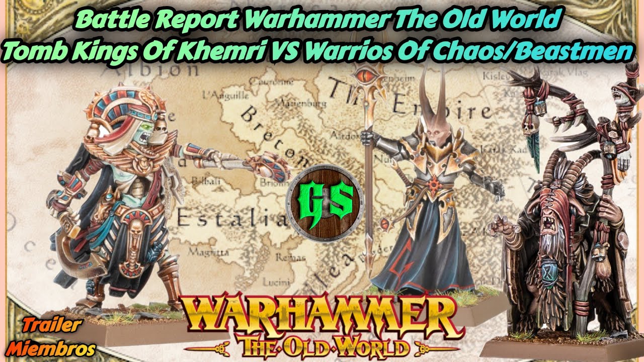 🔥WARHAMMER THE OLD WORLD BATTLE REPORT TOMB KINGS OF KHEMRI VS WARRIORS ...
