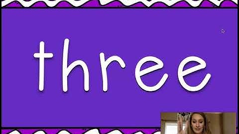 Reading Wonders Unit 2 Week 2 High-Frequency Words Sign Language Tutorial