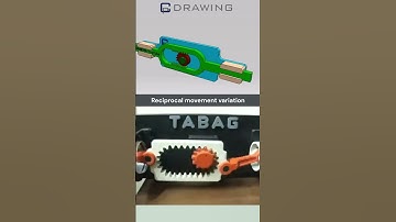 Reciprocal movement variation  #mechanical #engineering #mechanism #cad #solidworks #engenharia