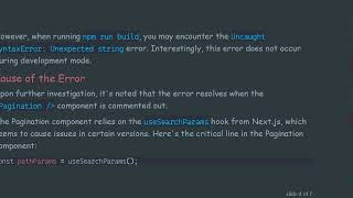 Resolving the Uncaught SyntaxError: Unexpected string in Next.js 13 with Pagination Component