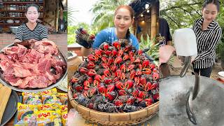 Asian Mommy Chef Parrot Crab Pickle, Crispy Pork Belly, Fish Recipe and Beef Soup | Amazing Cooking