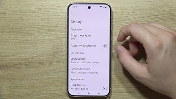 How to Turn Off Auto Brightness on GOOGLE Pixel 9 Pro - Disable Adaptive Brightness