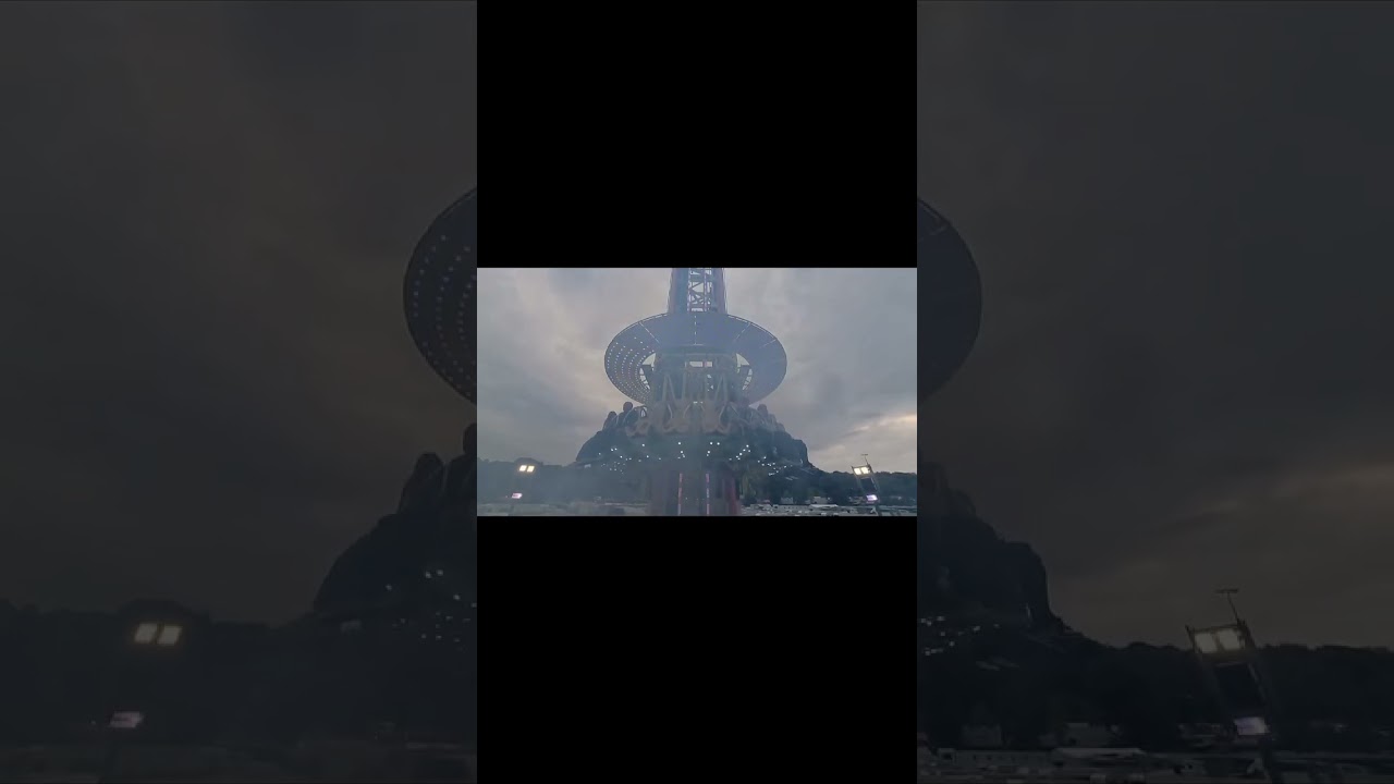 Nottingham Goose Fair 2025 Tom Mathew's Skyfall Drop Tower Vid & Photography 