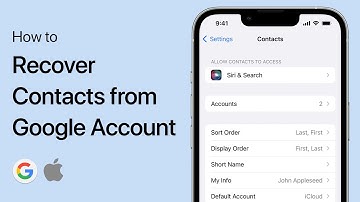 How To Recover Contacts from Google Account - Tutorial