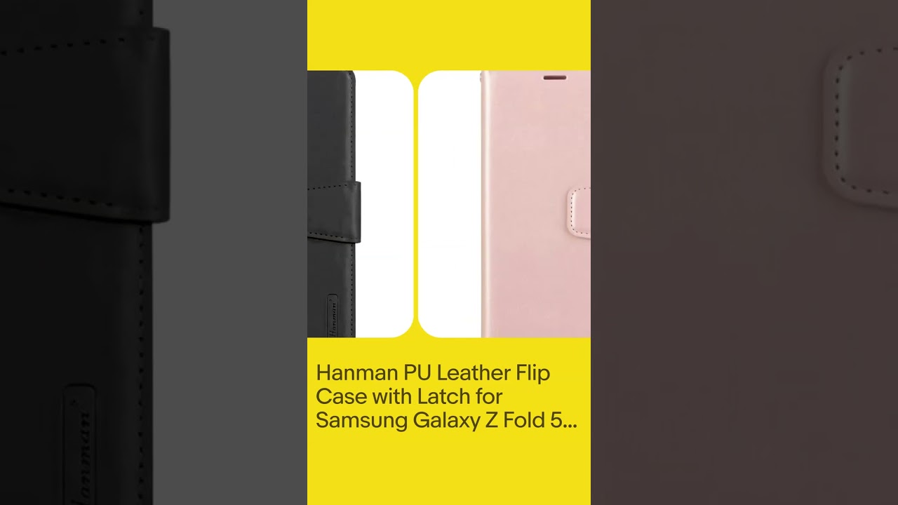 Hanman PU Leather Flip Case with Latch for Samsung Galaxy Z Fold 5 6 7