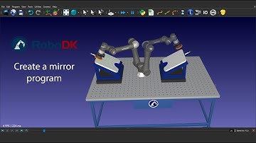 How to mirror a robot program in RoboDK(Curve Follow Project)