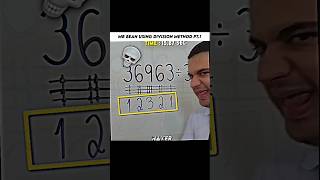 Mr Bean's division trick Pt.1📐📖 #mathstricks