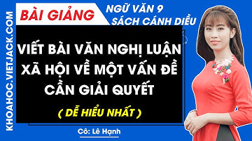 Viết bài văn nghị luận xã hội về một vấn đề cần giải quyết | Ngữ văn 9 - Cánh diều (DỄ HIỂU NHẤT)