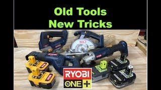 Old Ryobi tools using new Lithium batteries