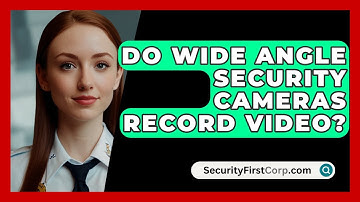 Do Wide Angle Security Cameras Record Video? - SecurityFirstCorp.com
