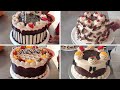 4 Ideas Decoración de pasteles de chocolate con ganache de chocolate