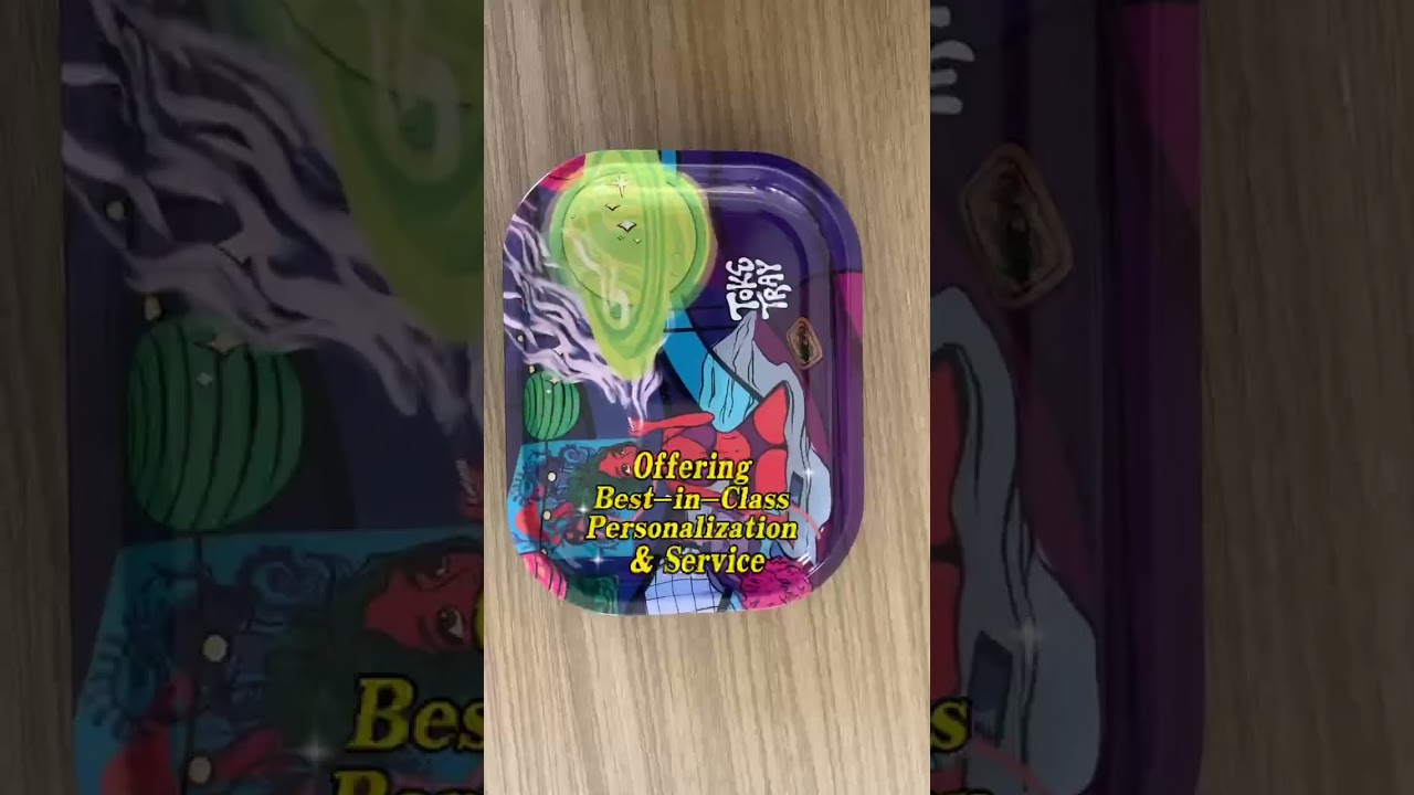 Free Sample Custom Tin Rolling Tray