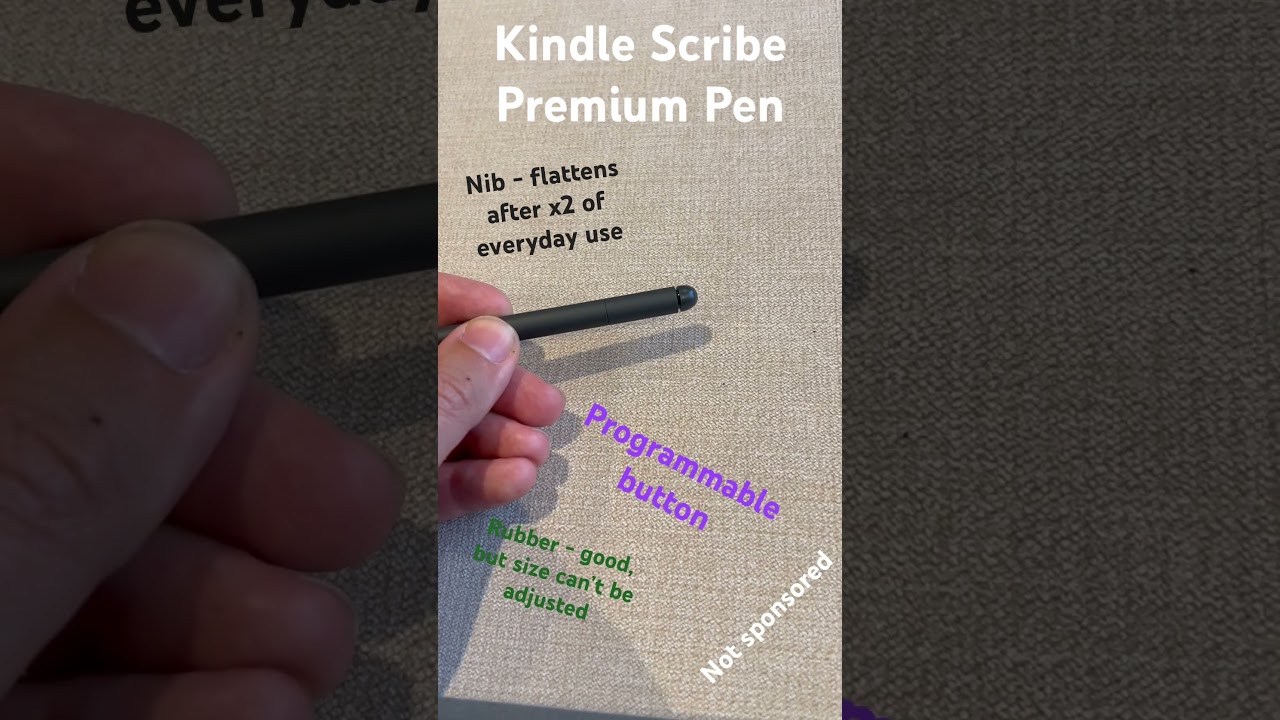 Kindle Scribe Premium Pen #firstimpressions #kindlescribe #review