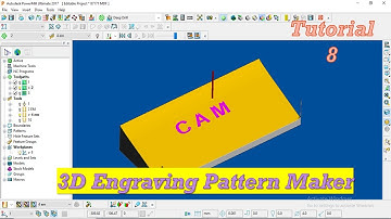 Autodesk Power mill 2017 3D Engraving Pattern Maker in Hindi Tutorial
