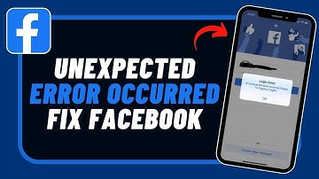 Fix Facebook An Unexpected Error Occurred Please Try Again Later