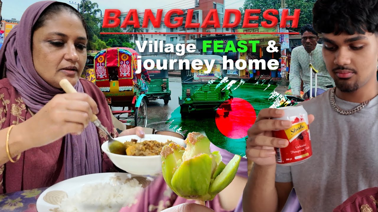 Back Home in Bangladesh 🇧🇩 | From Sylhet Airport to a Village Feast 🍛