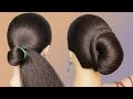 Beautiful Low Bun Hairstyle For Long Hair F Wedding _ Easy Hairstyles For Medium to Long Hair #Hair