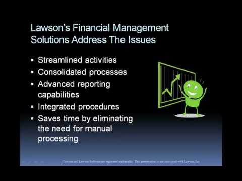 lawson software financial management solutions youtube