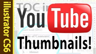 Youtube Thumbnail Tutorial 2012 - for illustrator CS6 (Adobe howto)