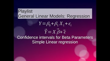 Simple Linear Regression: Confidence intervals for Beta Parameters