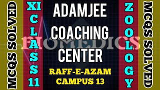 XI-ZOOLOGY | MCQs Solved |ADAMJEE COACHING CENTER|. Campus13 | 2021 Annual Exams screenshot 1