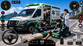 Ambulance City Rescue Simulator 3D Game 911 US Emergency Ambulance - Pro Version For Android #part6 screenshot 3