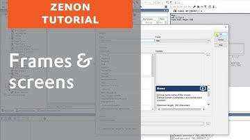 Frames & screens in zenon