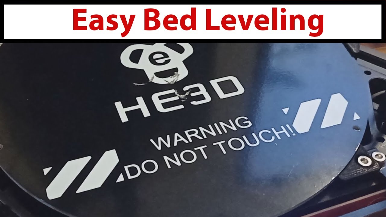 Easy Step-By-Step 3d printer bed leveling for He3D K200 - YouTube