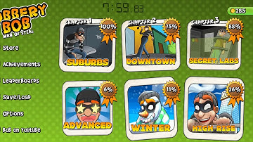 Robbery Bob Speedrun 100% All Gold Attempt