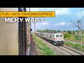 Milky White WAP 7 !! Puri - Hatia Tapaswini Express rushes towards Rourkela junction !! 18452