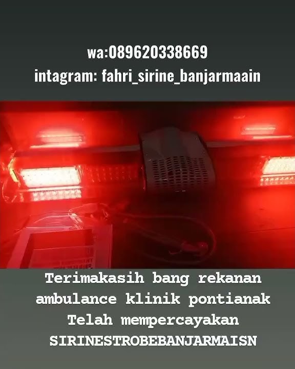 Lampu ambulance lb2000 | ambulance pontianak