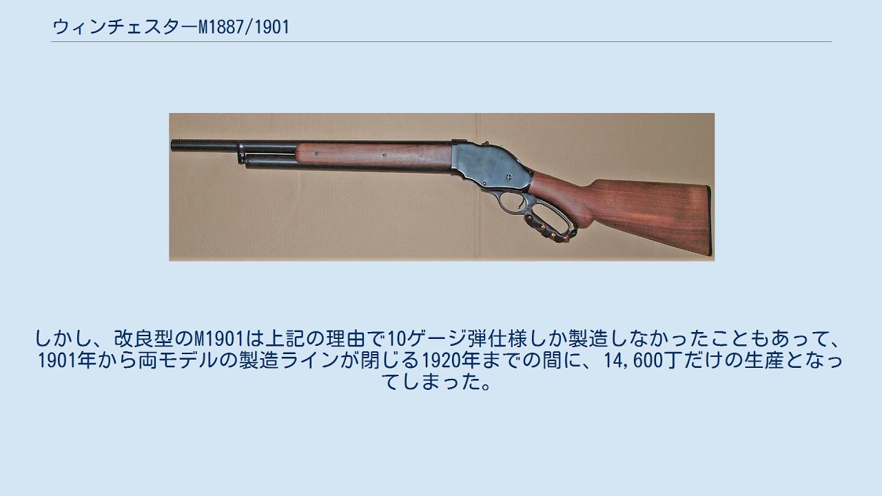 ウィンチェスターM1887/1901 - YouTube