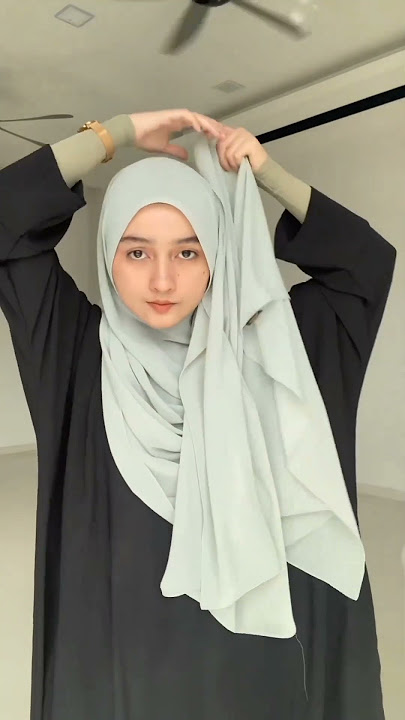 Chest coverage hijab tutorial 😍 #hijab #hijabstyle #hijabers #hijabtutorial #shawl #bawl