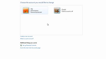 How to add or remove guests - Windows 7