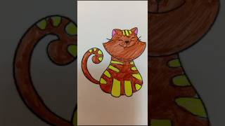 “Let’s color a cat together” 🎨 😺#drawing #cat #art