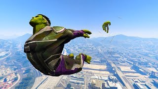 GTA 5 Hulk Vs Hulk (End Game) Ragdoll Compilation | (GTA 5 Fails Funny Moments Ragdolls)