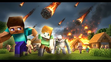 Minecraft Movie - Meteor Attack | Herobrine Rises: Alex & Steve - English Animation Short Film