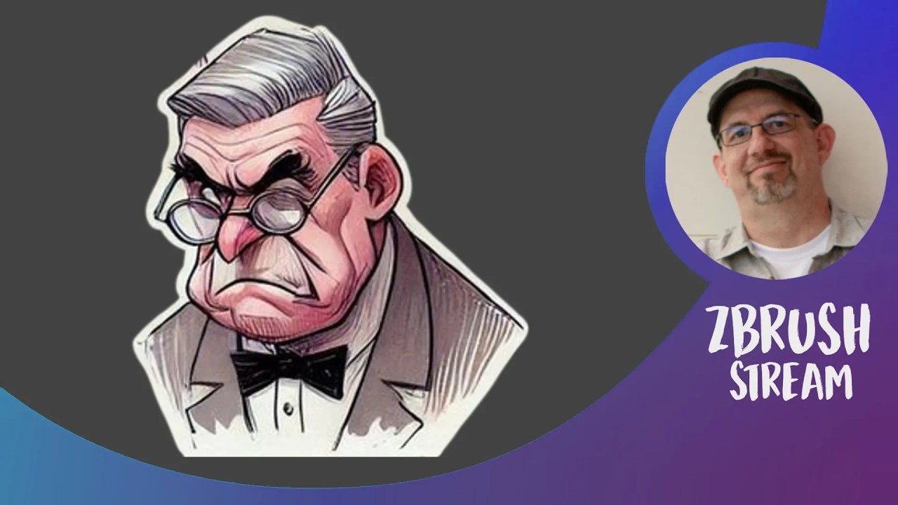 Old Man Johnson - Stylized ZBrush Sculpt Part 1 | Shane Olson