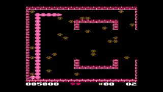 Worm! [Mark Bell, 2010](Atari 7800, NTSC). Slow. Normal Body. Eat All. Score: 6 370. L: 3 #snakegame