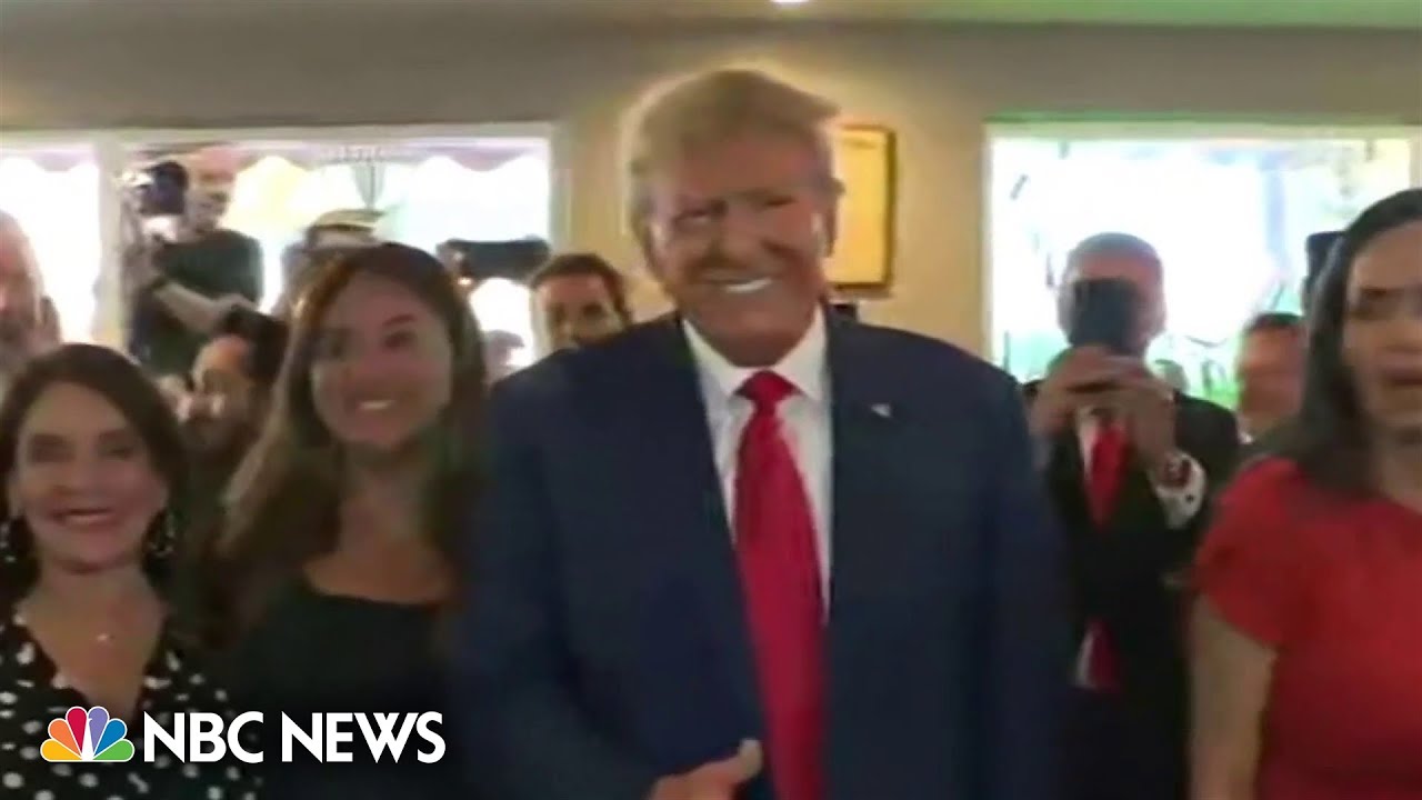 Trump visits supporters at Cuban restaurant after pleading not guilty