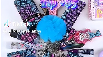 ✨ASMR✨ SELF DEFENSE KEYCHAIN PACKING VIDEO #130 🍧🍬