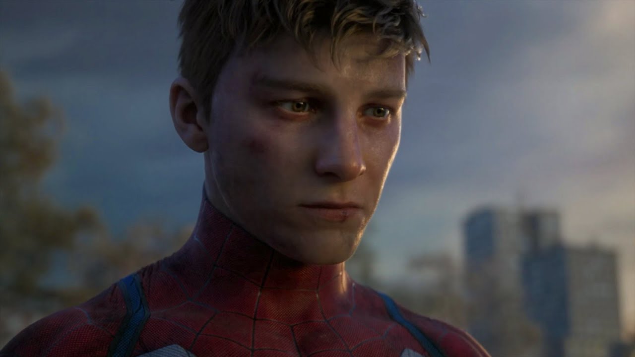 Oled 42LX3QPUA LG Flex HDR TV Playing Marvel's Spider Man 2 On Ps5