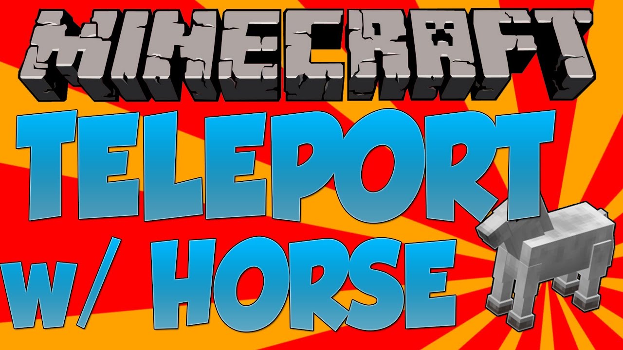 How to Teleport Glitch with Horses! Minecraft Glitches YouTube