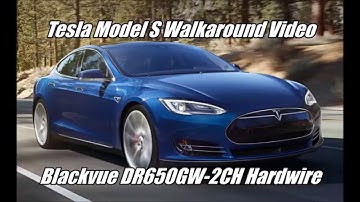 Tesla Model S with BlackVue DR650GW-2CH Dashcam - BlackboxMyCar