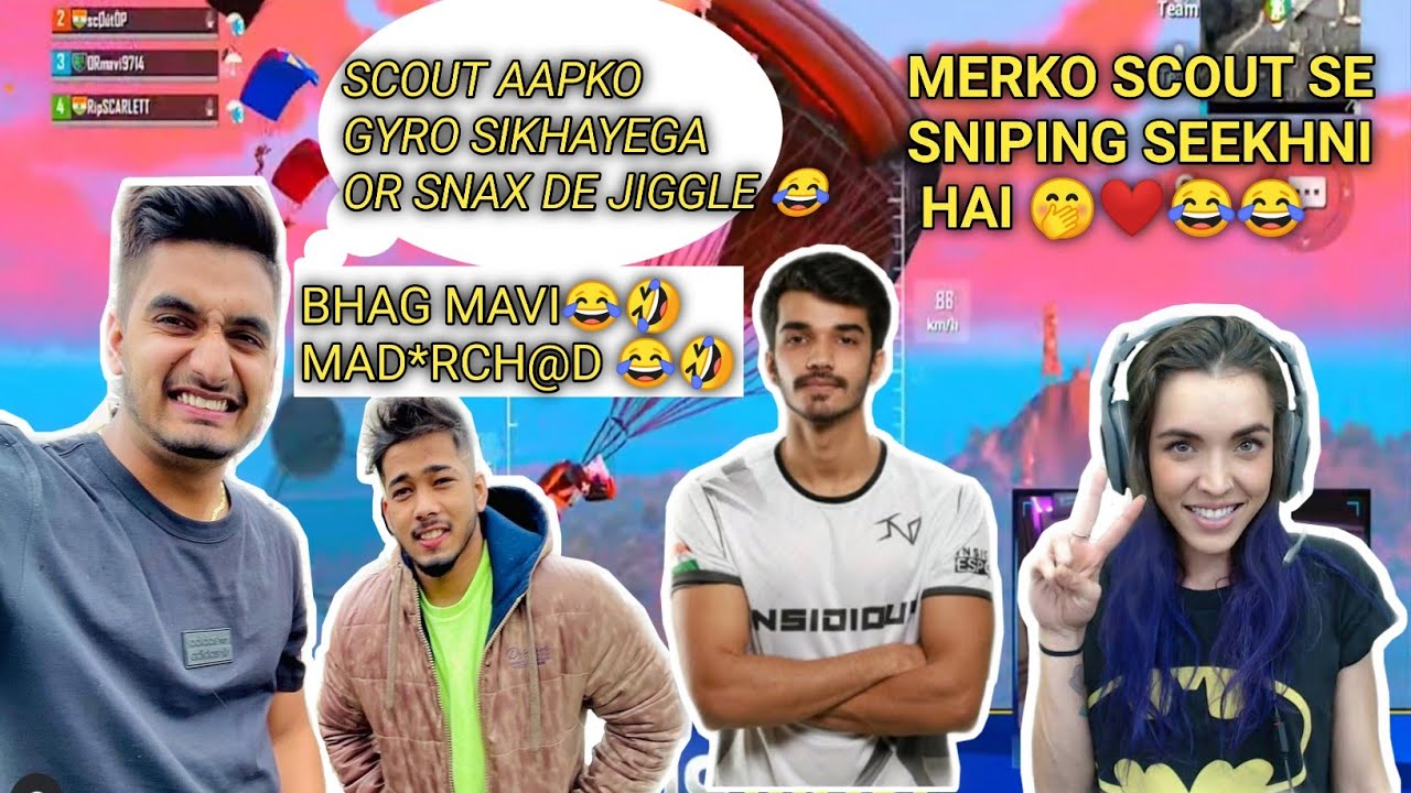 SCOUT | MAVI | SNAX PLAYING TOGETHER WITH GIRL TEAMMATE 🤭❤️❤️😂