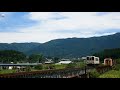 【4k】2018/8/19(Sun)　山形鉄道フラワー長井線　最上川橋梁　207D