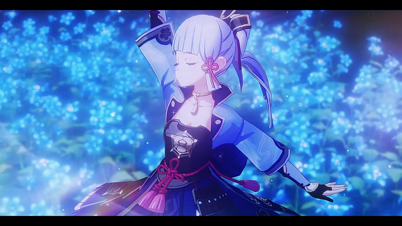 Genshin Impact - Ayaka Dance Cutscene UltraWide 4K - YouTube