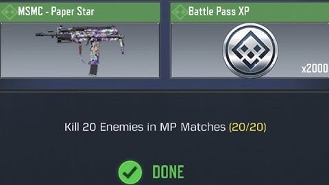 Call Of Duty Mobile Kill 20 Enemies in MP Matches Task Complete