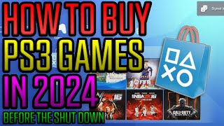 How to buy PS3 GAMES in 2024 before the SHUT DOWN